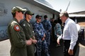 No 77 Squadron Association Deployments photo gallery - Pitch Black 2016. Open Day.  77 Personnel talking to the Administrator of the Northern Territory